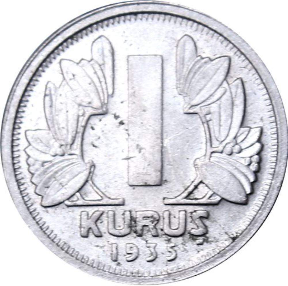 1 Kuruş 1935 Arka Yüz