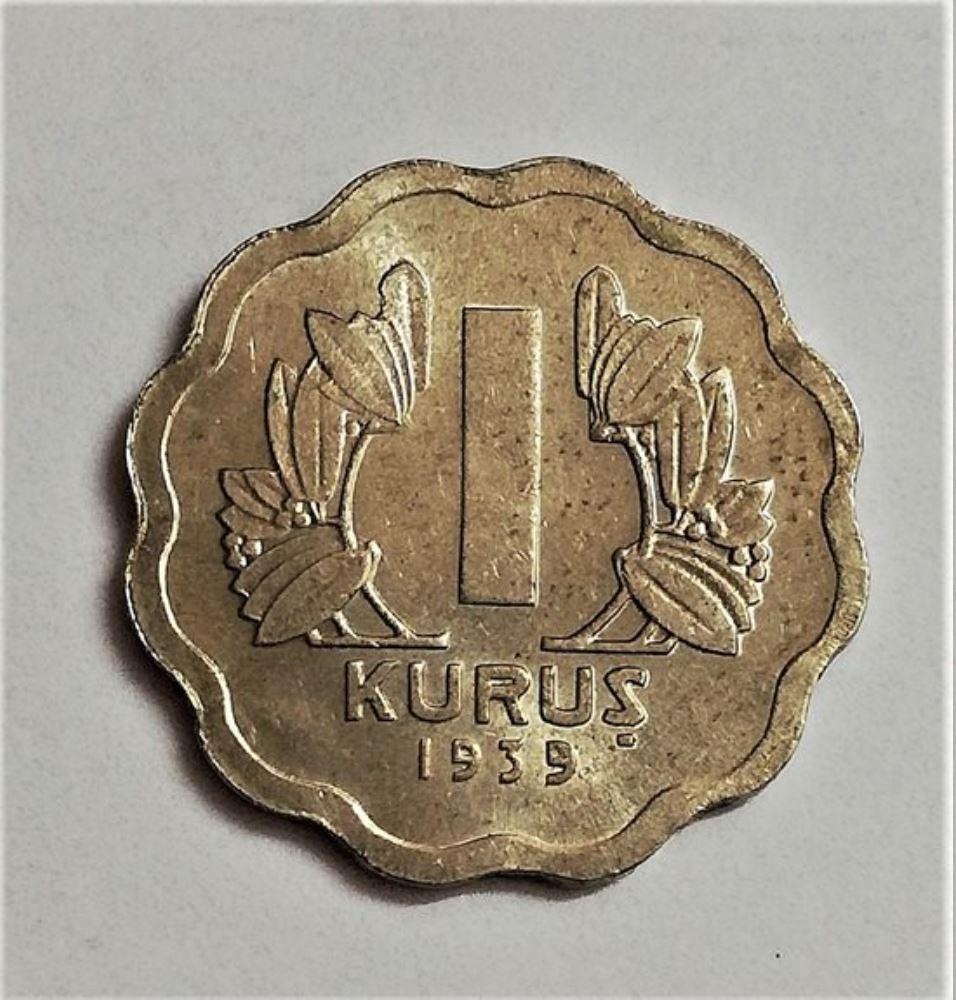 1 Kuruş 1939 Arka Yüz