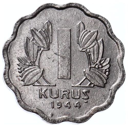 1 Kuruş 1944 Ön Yüz