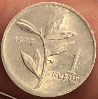 1 Kuruş 1977 Arka Yüz