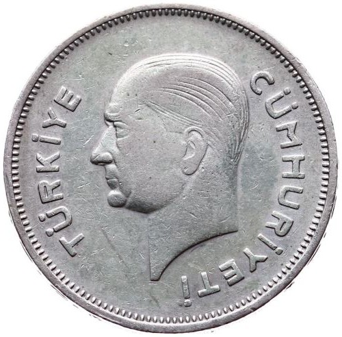 1 Lira 1937 Arka Yüz