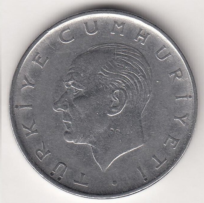 1 Lira 1968 Arka Yüz