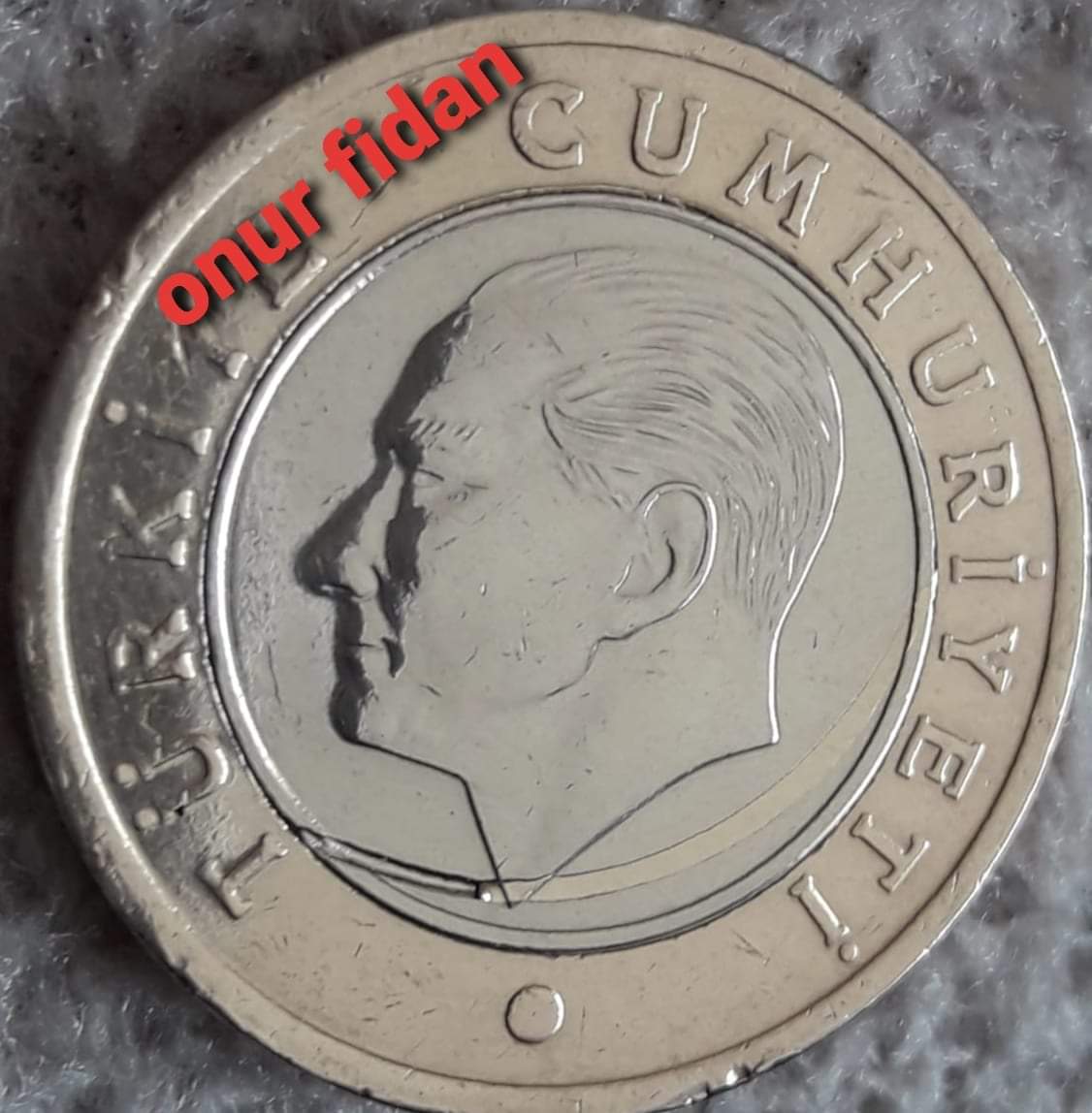 1 Lira (Çerçeve Pres Hatalı) 2018 Arka Yüz