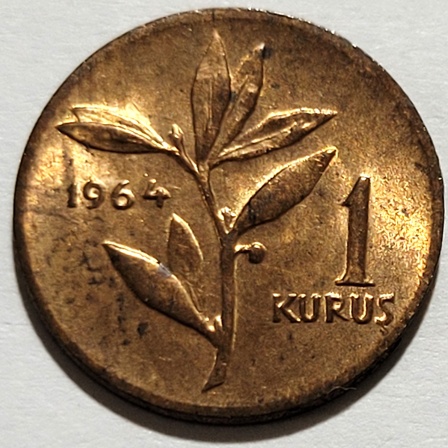 1 Kuruş 1964 Ön Yüz