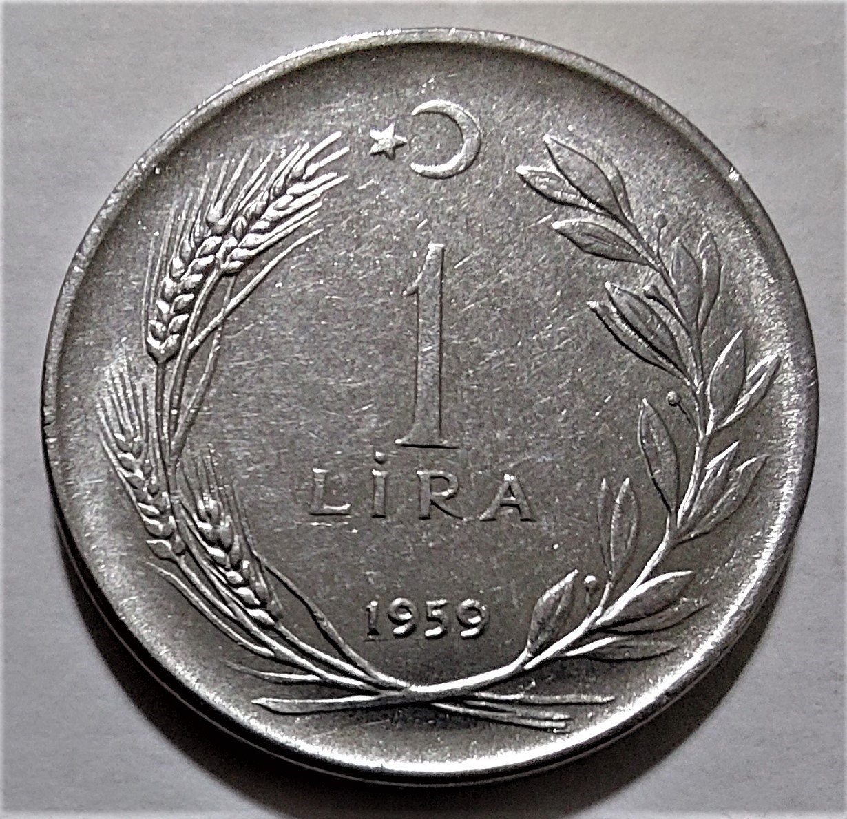 1 Lira 1959 Ön Yüz