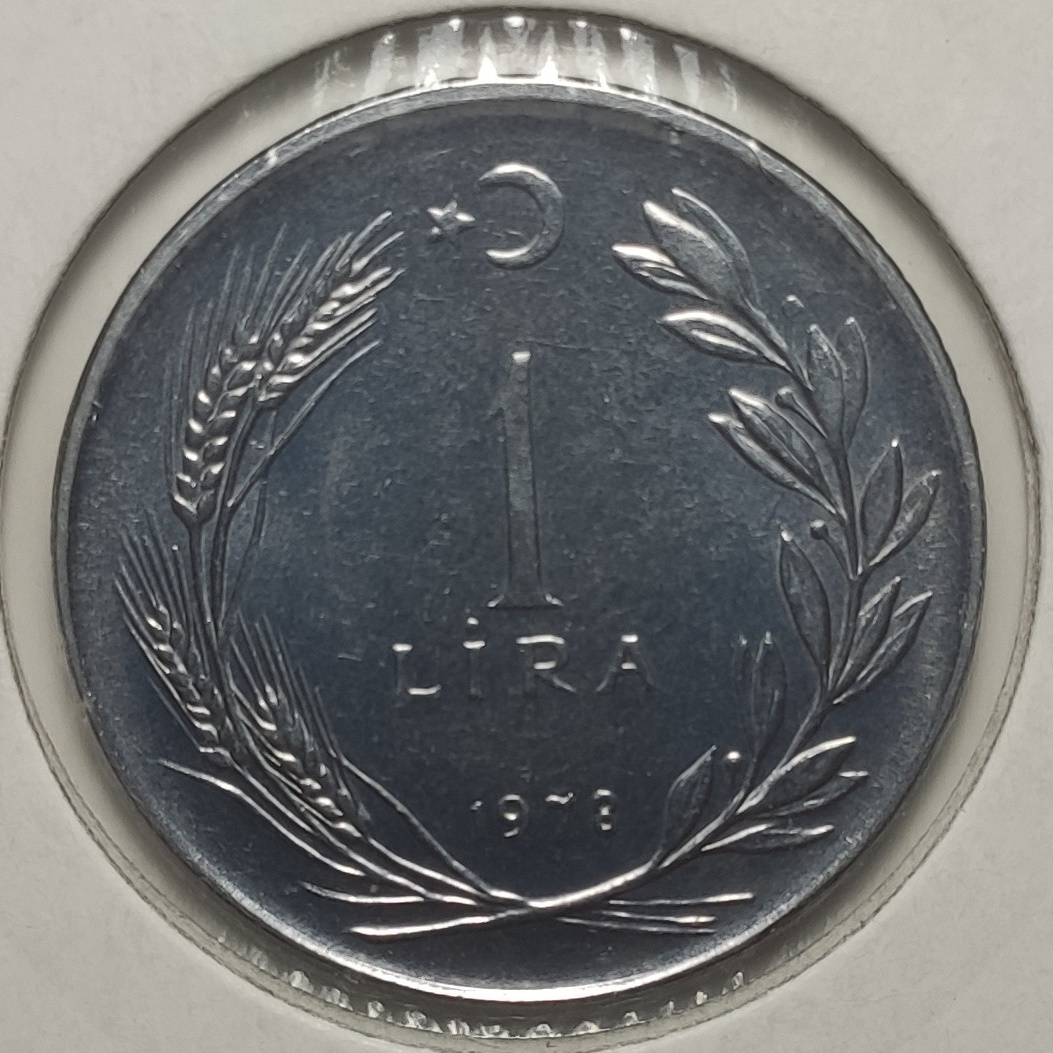 1 Lira 1978 Arka Yüz