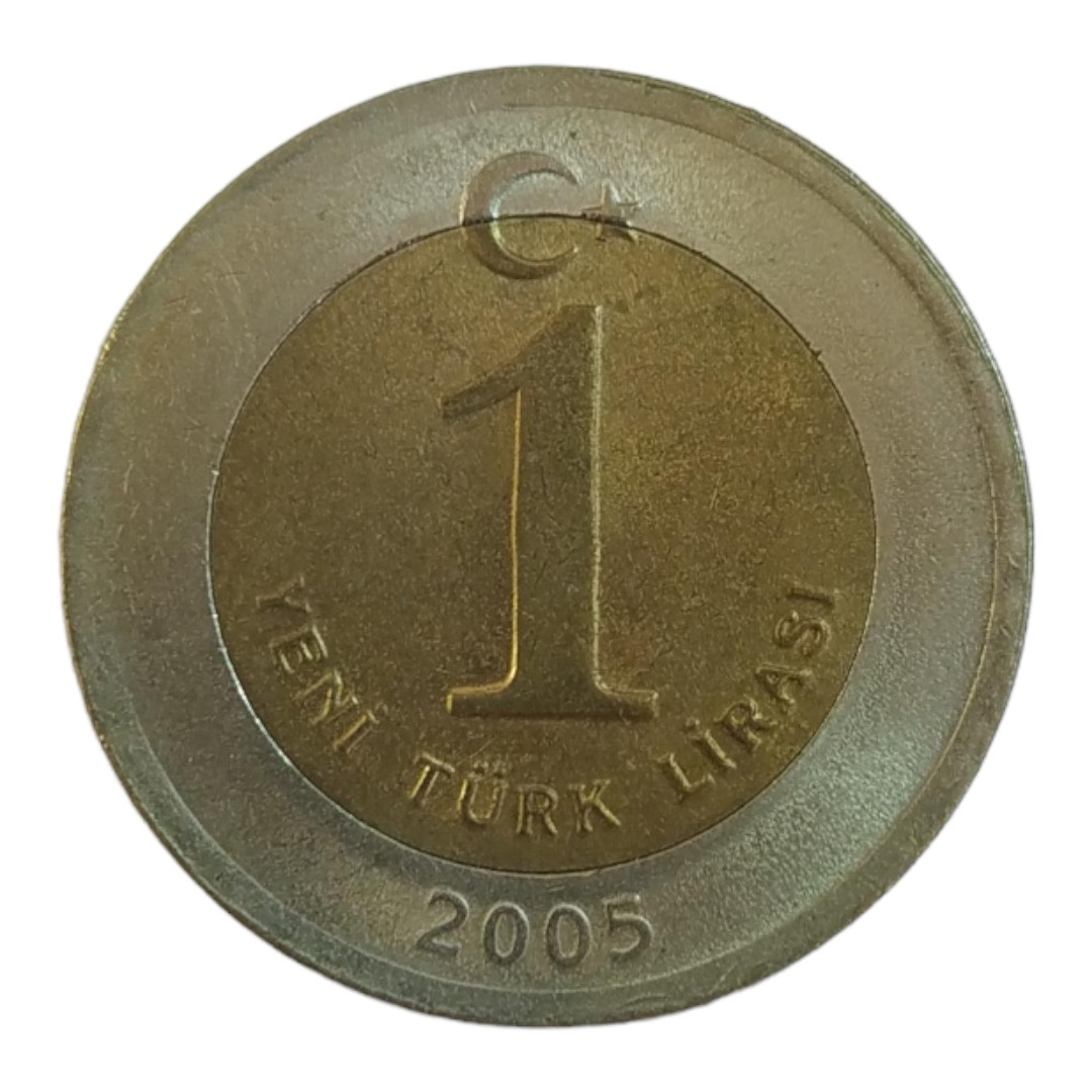 1 Yeni Lira 2005 Ön Yüz