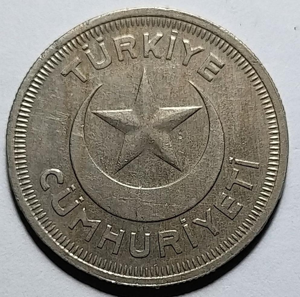 10 Kuruş 1937 Arka Yüz