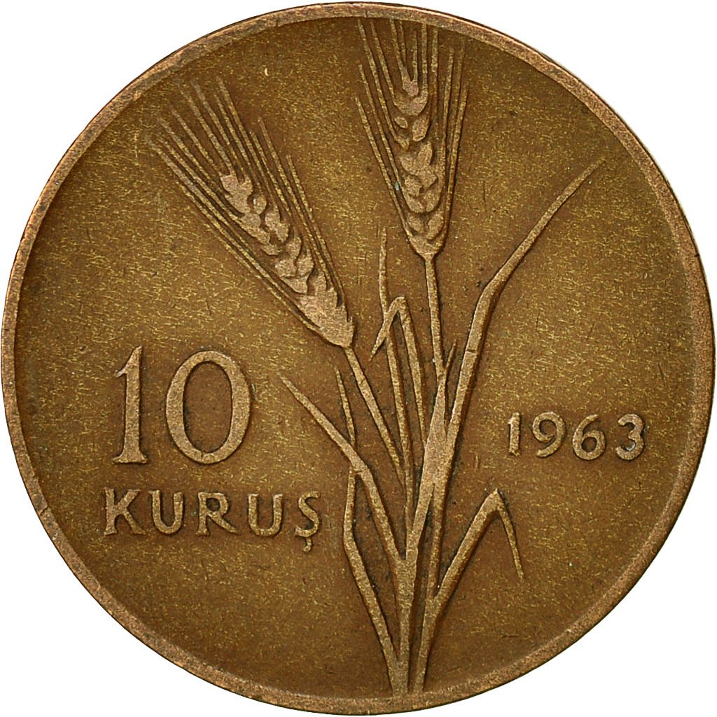 10 Kuruş 1963 Ön Yüz