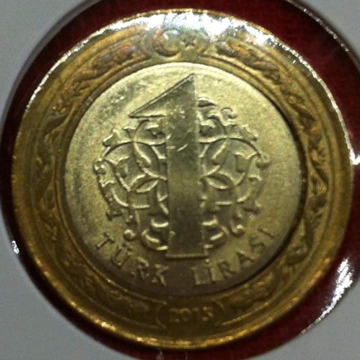 1 Lira (Kayık Göbek) 2015 Arka Yüz