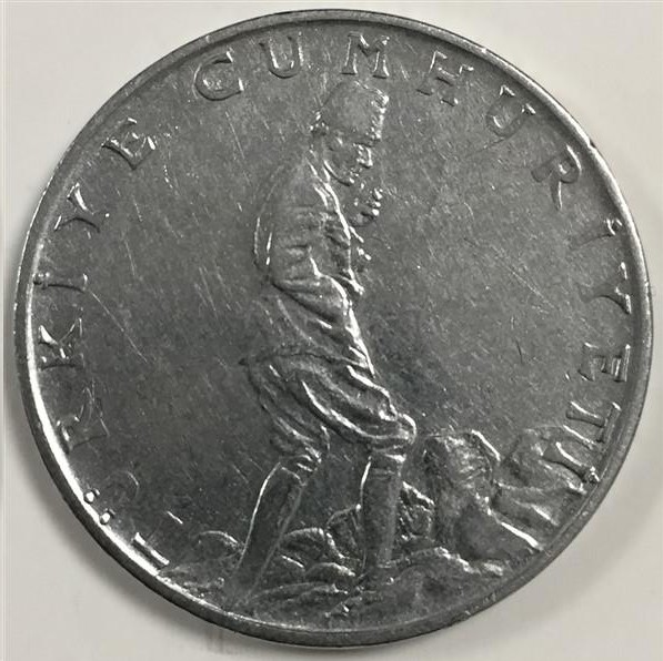 2 1/2 Lira 1961 Arka Yüz