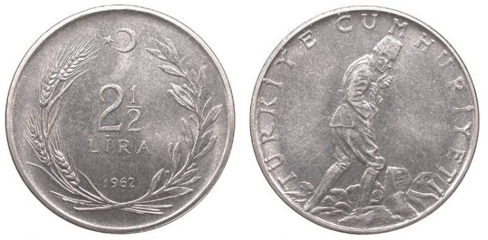 2 1/2 Lira 1962