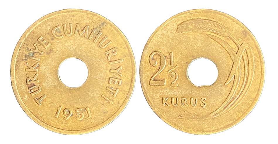 2 1/2 Kuruş 1951