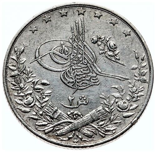 2 Kuruş 1293/24 Ön Yüz