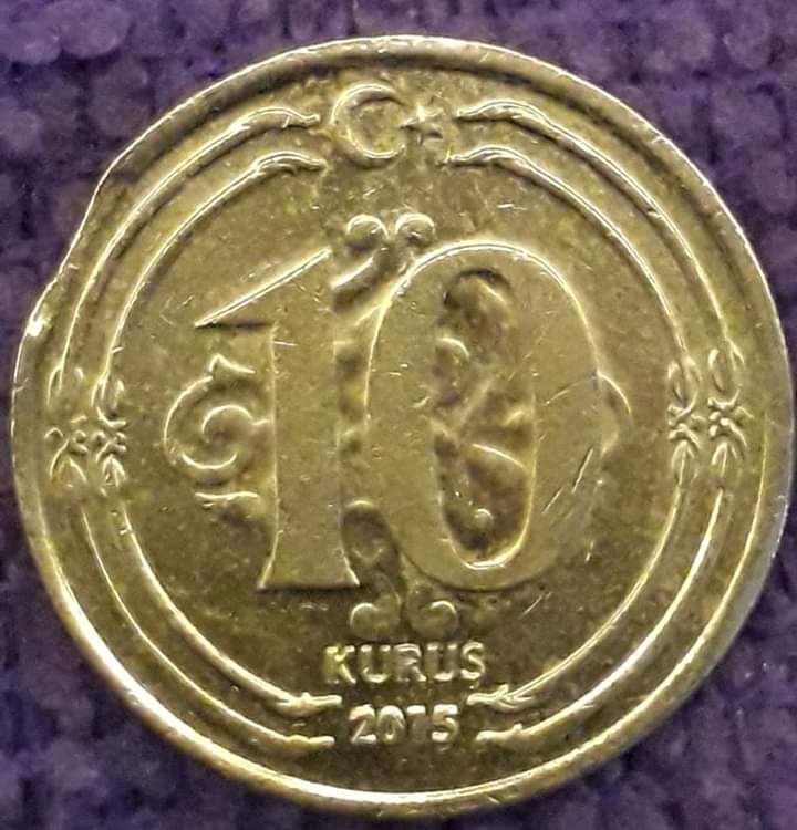10 Kuruş (Eksik Köşe) 2015 Arka Yüz