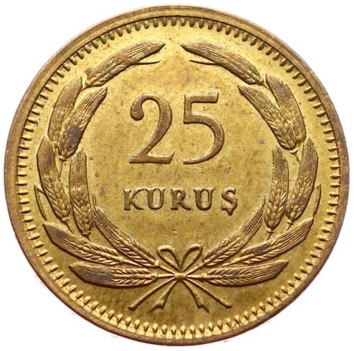 25 Kuruş 1949 Ön Yüz