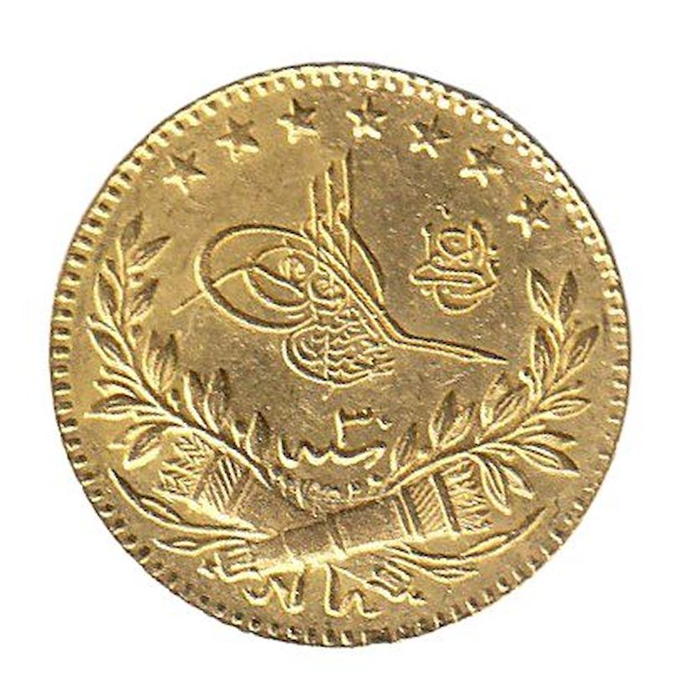 25 Kuruş Meskûk 1293/30 Ön Yüz