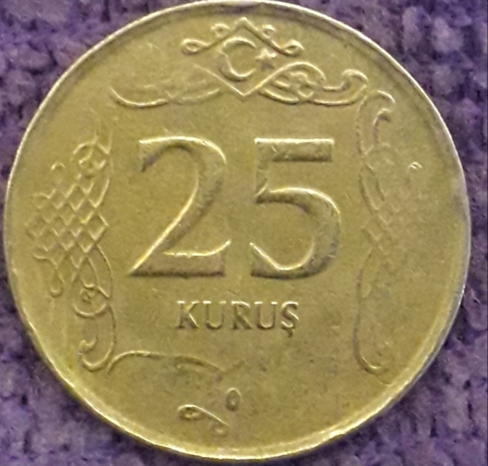 25 Kuruş (Silik Baskı) 2010