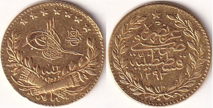 25 Kuruş Meskûk 1293/22