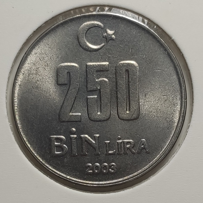 250 Bin Lira 2003 Arka Yüz