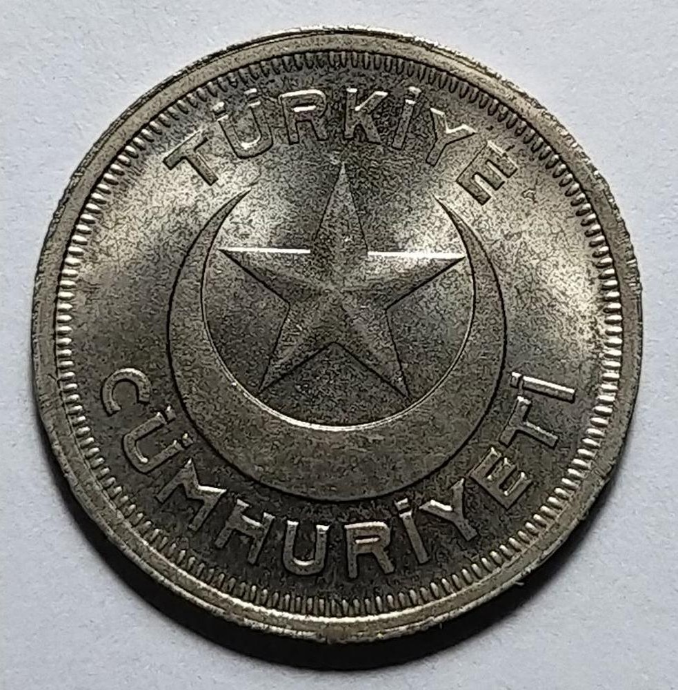 5 Kuruş 1939 Arka Yüz