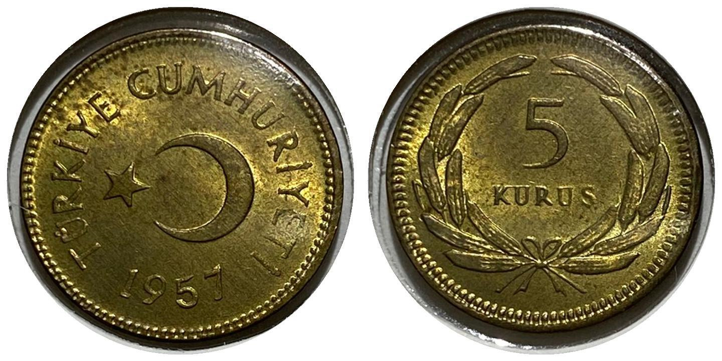 5 Kuruş 1957