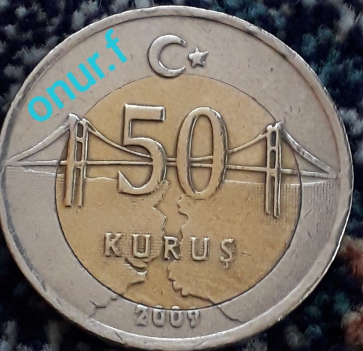 50 Kuruş (Kayık Göbek) 2009 Arka Yüz