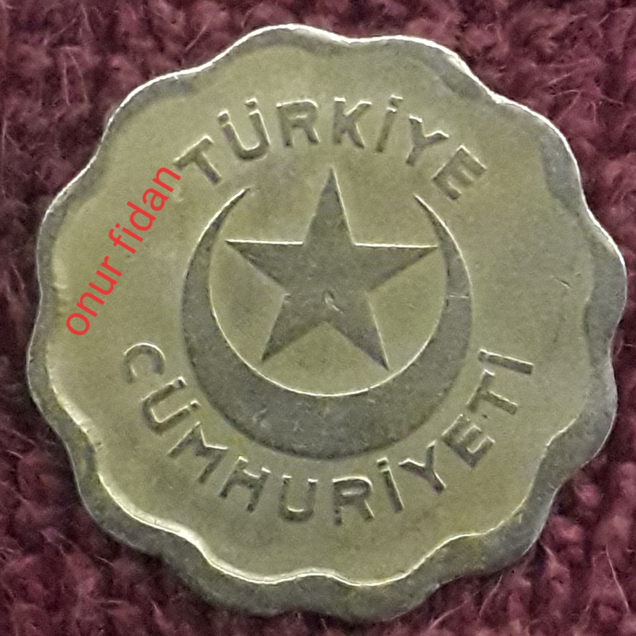 1 Kuruş (Dış Çerçeve Kayık) 1944 Ön Yüz