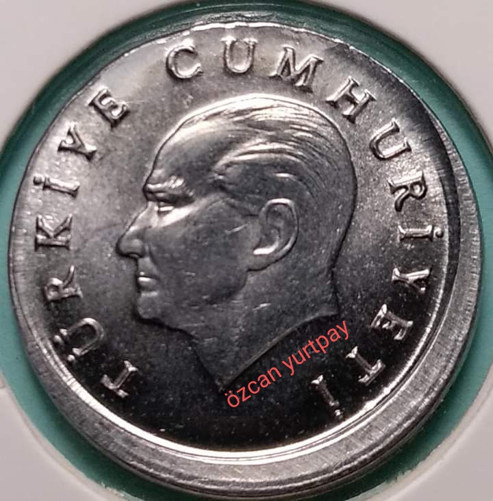 1 Lira (Kayık Baskı) 1988 Ön Yüz