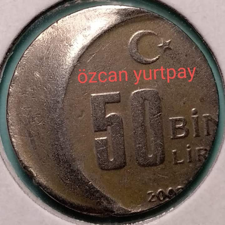 50 Bin Lira (Kayık Baskı) 2002 Arka Yüz