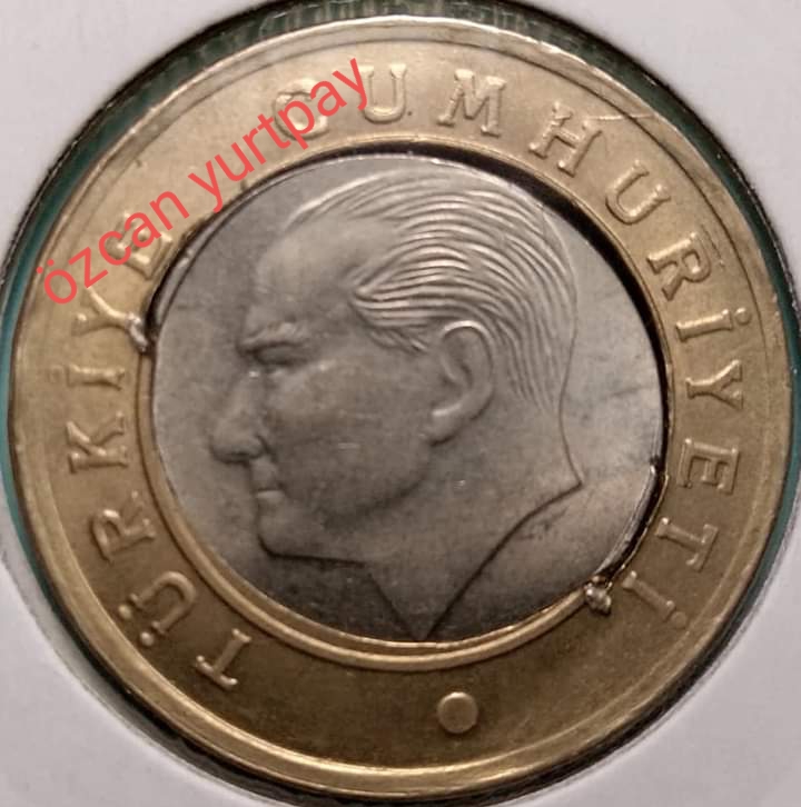 1 Lira (Kayık Göbek) 2012 Ön Yüz