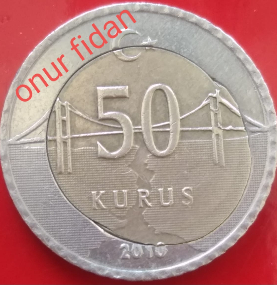 50 Kuruş (Kayık Göbek) 2010 Ön Yüz