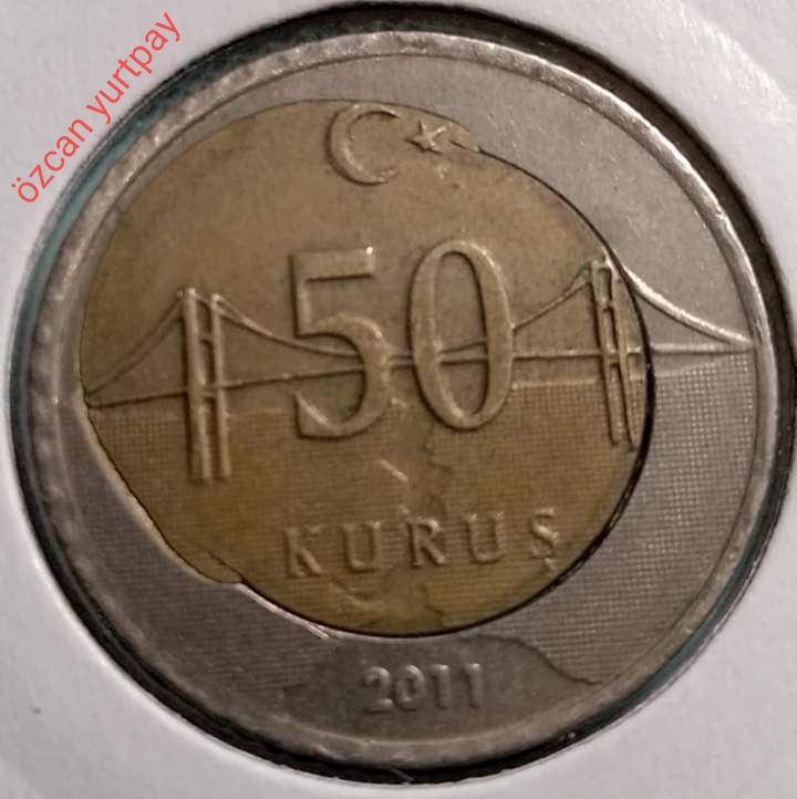 50 Kuruş (Kayık Göbek) 2011 Ön Yüz