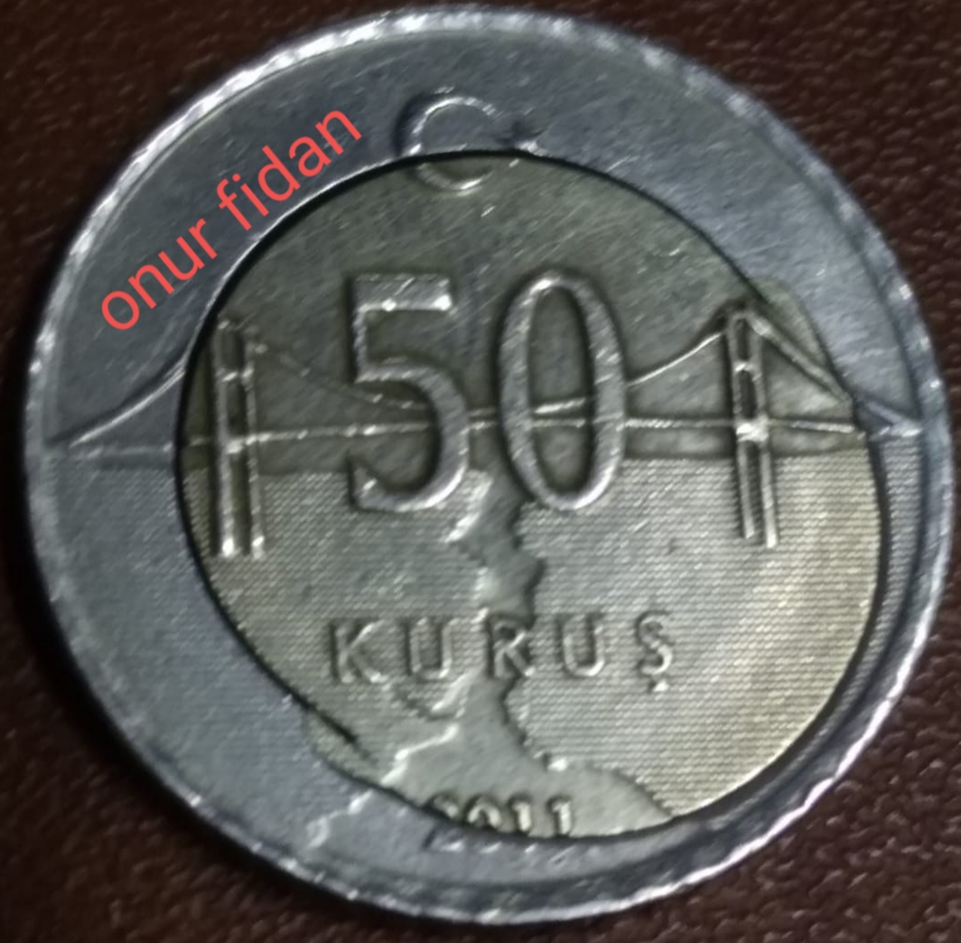 50 Kuruş (Kayık Göbek) 2011 Ön Yüz