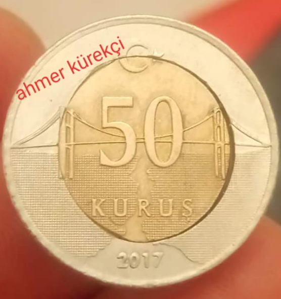 50 Kuruş (Kayık Göbek) 2017 Ön Yüz