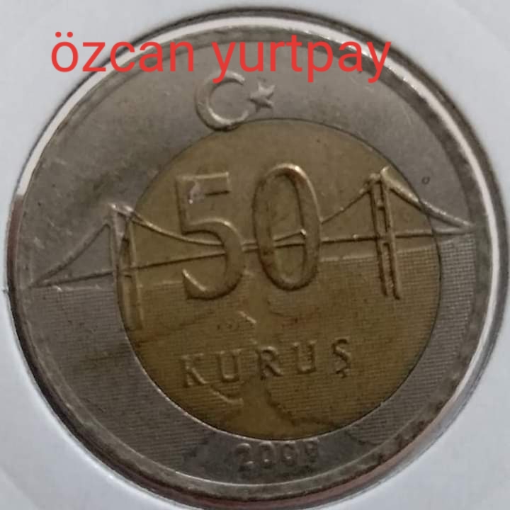 50 Kuruş (Kayık Göbek) 2009 Ön Yüz