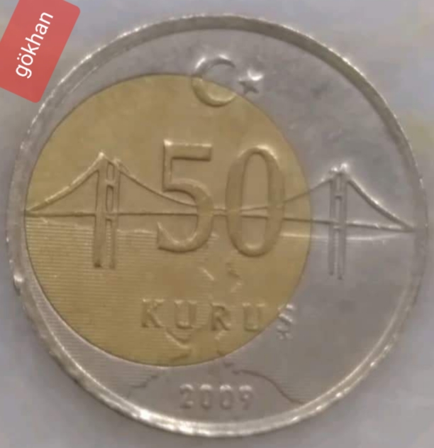 50 Kuruş (Kayık Göbek) 2009 Arka Yüz