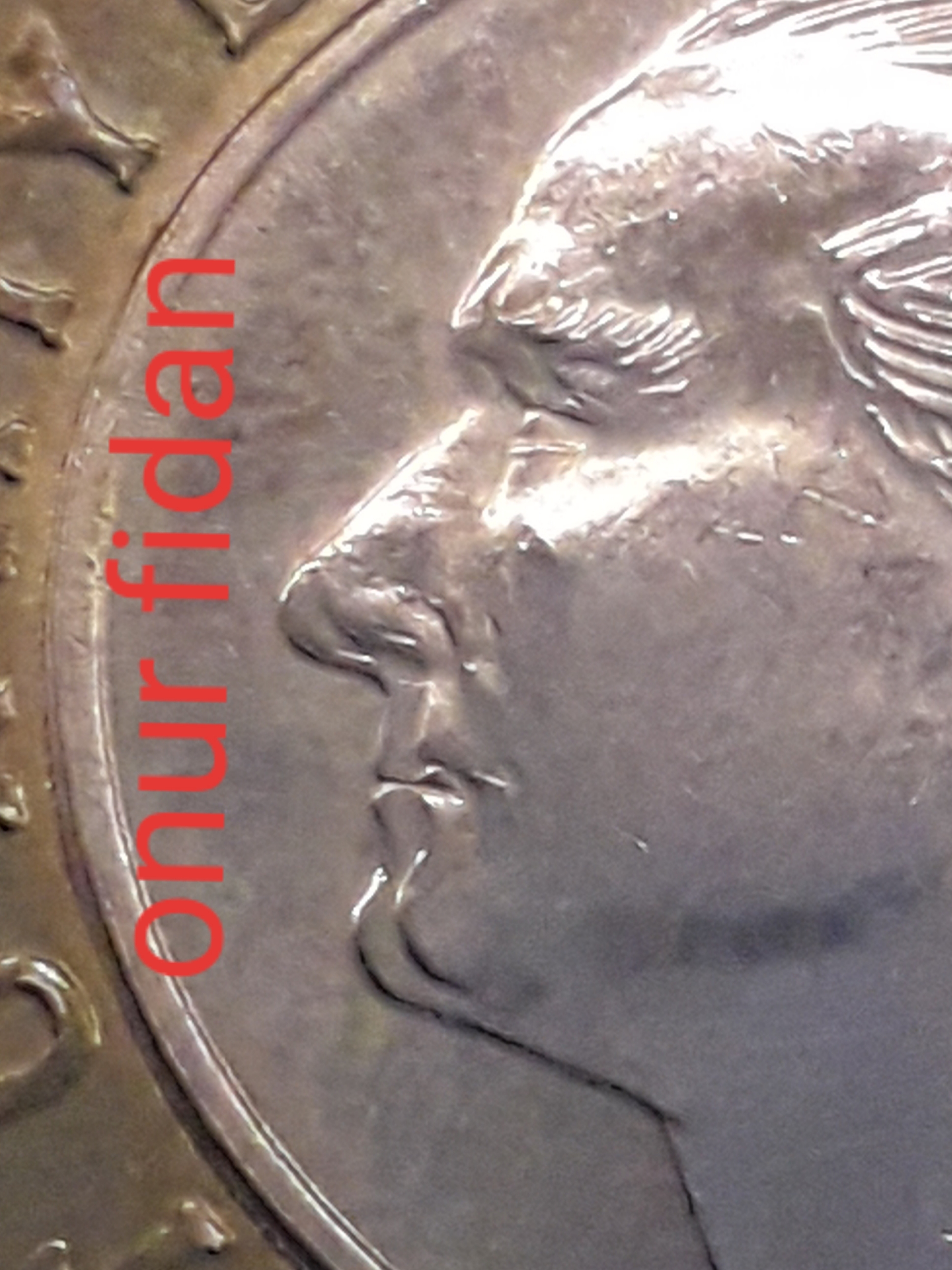 1 Lira (Yüz Kısmında Çift Baskı) 2015 Ön Yüz