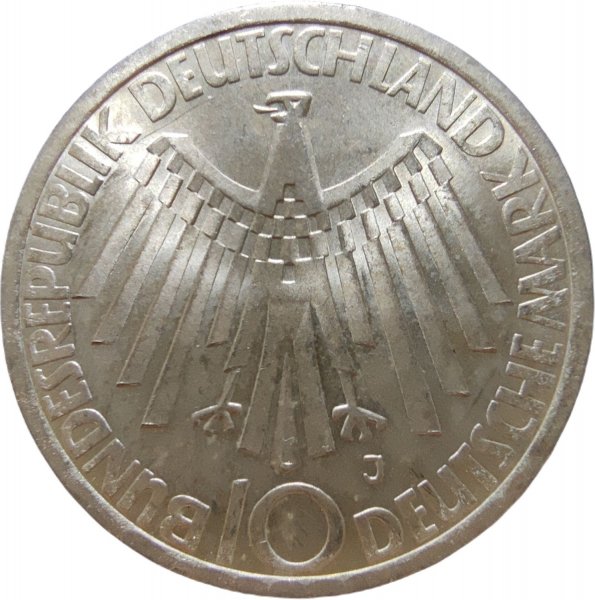 1972 ALMANYA 10 MARK ÇİL+