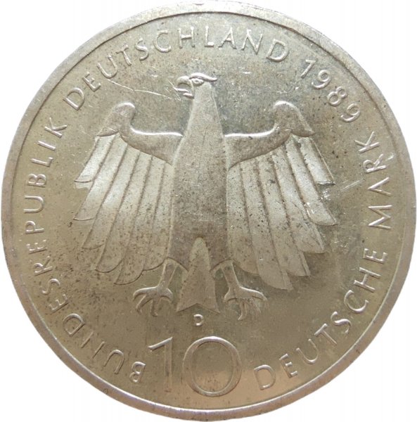 1989 ALMANYA 10 MARK ÇİL+