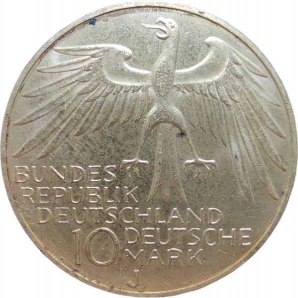 1972 ALMANYA 10 MARK ÇİL+