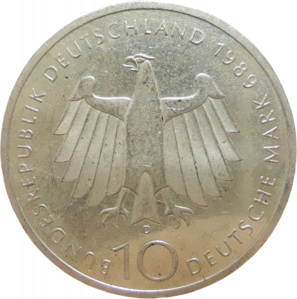 1989 ALMANYA 10 MARK ÇİL+