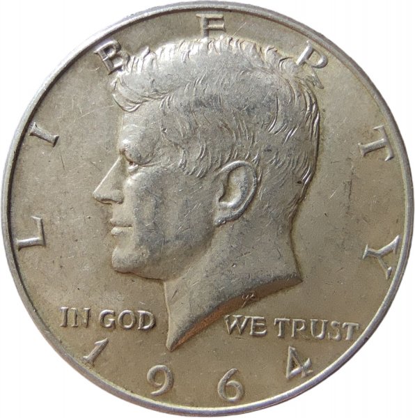 1964 ABD YARIM DOLAR ÇİL+