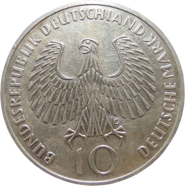 1972 ALMANYA 10 MARK ÇİL (TEMİZLENMİŞ)