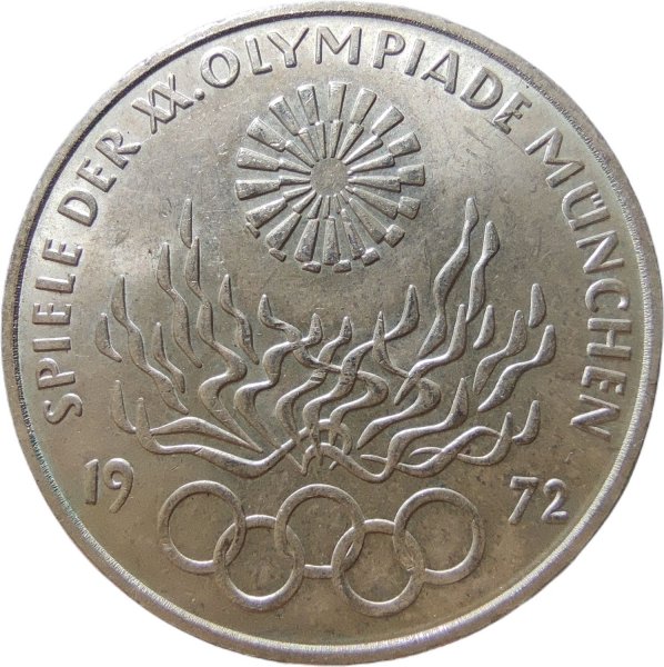 1972 ALMANYA 10 MARK ÇİL+