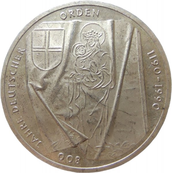 1990 ALMANYA 10 MARK ÇİL+