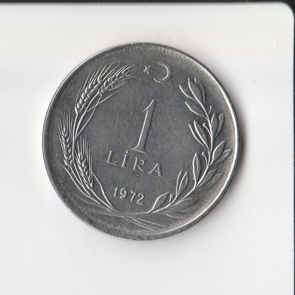 Türkiye Cumhuriyeti 1972 Yılı 1 Lira