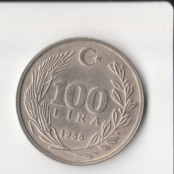 Türkiye Cumhuriyeti 1988 Yılı 100 Lira 