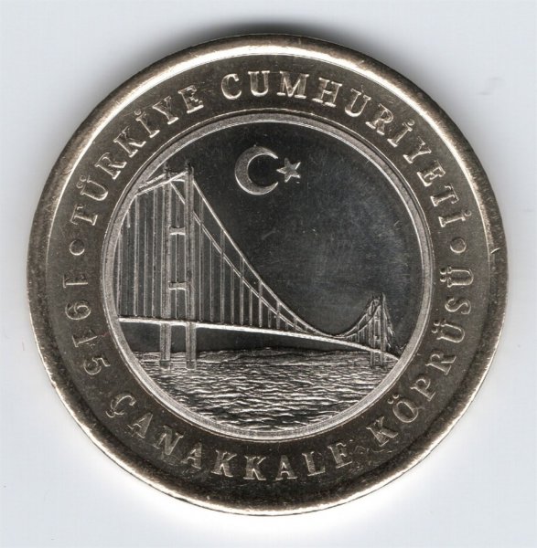 1915 Çanakkale Köprüsü (Tedavül) Hatıra Parası