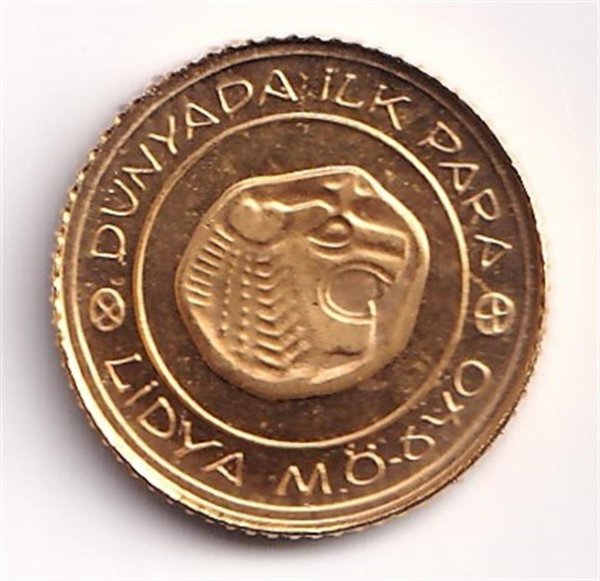 1997 Lidya ''Tarihte Basılan İlk Para'' Hatıra Altın Parası